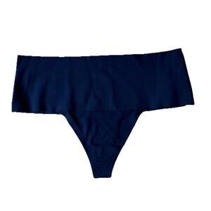 New Spanx 40148R Undie-tectable  Thong  Panty Size S Navy Blue
